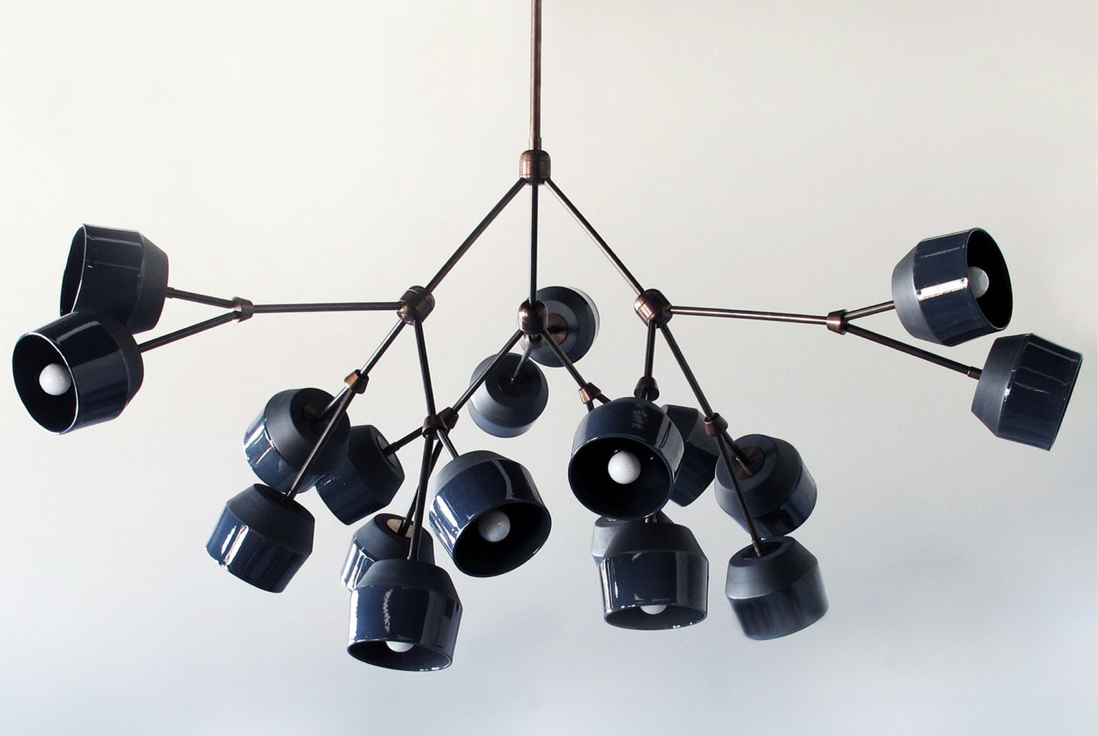 ROOM Furniture and Lighting Materia Designs Forchette 12 Chandelier